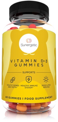 Premium Vitamin D3 Gummies – Powerful Vitamin D Gummies to Support Healthy Bones, Mood & Immune Syst