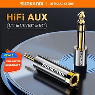 Sunkandi 35mm to 635mm Audio Jack Adapter, Stereo Headphone and Headset Connector