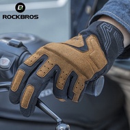 ROCKBROS Motorcycle Gloves Shockproof Bike Gloves Screen Touch Cycling Gloves MTB Road Bike Full Fin