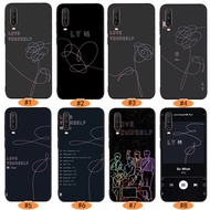 DNA BTS Love Yourself Phone Case Vivo Y11 Y12 Y15 Y17 Y19 Y20 Y91C Y91 Y93 Y95 Black protective sleeve Case