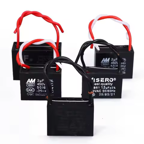 【CBB61 450V 1.5UF 4UF Terminal Ceiling AC Fan Starting Capacitor】