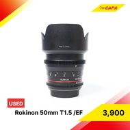 [USED] Rokinon 50mm T1.5 /EF/Focus ***