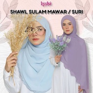 OUT OF STOCK:TUDUNG SHAWL SULAM MAWAR/SURI (BORONG SAHAJA)