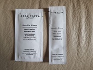 ACCA KAPPA  White Moss Shower Gel 10ml & Body Lotion 5ml