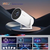 HY300 4K Mini Projector with WiFi and Bluetooth, 180° Rotation &amp; Auto Keystone, Full HD 1080P Supported, Android 11 OS