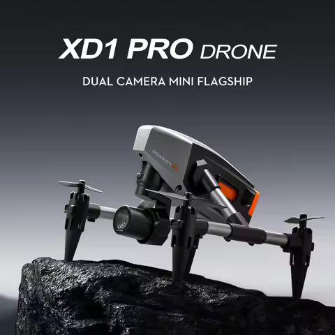 XD1 8K HD dual camera aerial camera, alloy anti-drop mini drone 2.4GWiFi drone foldable four-axis ae