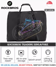 [SG SELLER] ROCKBROS Foldable Bike Carry Bag Waterproof Bicycle Transport Bag Big Capacity Brompton