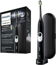 Philips Sonicare Electric Toothbrush EssentialClean, Rechargeable Electric Tooth Brush with DiamondClean Brush Head, Sonic Electronic Toothbrush, Travel Case, Black, Pack of 1,1.0 Count