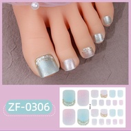 正 Xiang Toenail Stickers 3 Manicure Stickers Toenail Imitation Diamond Pearlescent Onion Powder Girl