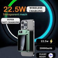 Magnetic Wireless Power Bank 20000mAh Portable Charger Powerbank 22.5W LED Compatible Apple iPhone 1