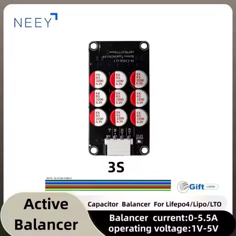 Wholesale 5A Active Equalizer Balancer 3S Lifepo4 Lipo LTO Battery Energy Capacitor Current 0.1-6A