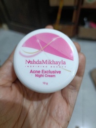 ECER KRIM MALAM NAHDA MIKHAYLA"NORMAL&ACNE"Kemasan Baru 100%original by Nahda skincare untuk jenis k