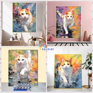 KLX--60*80cm/40*50cm cat Large size coloring by number painting by number painting by number painted
