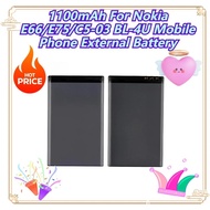 1100mAh For Nokia E66/E75/C5-03 BL-4U Mobile Phone External Battery
