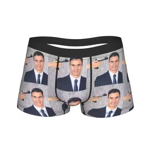 Pedro Sanchez Underwear Male Shorts Briefs Soft Trend Boxershorts Trenky Custom Oversize Panties