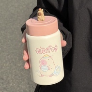 แก้วน้ำสแตนเลส 316 ขนาดเล็ก น้ำหนักเบา น่ารัก สำหรับผู้หญิง แก้วน้ำรักษาความร้อน แก้วน้ำทรงตรง แก้วน