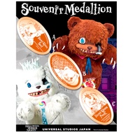 [77 Japan Daigou] Universal Studios Halloween Horror Bear Commemorative Coin