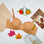 Bra Tanpa Kawat 1/2 Cup TALLY 1910 Bahan Seamless 34-40 Cup C Tali Bisa Lepas/Bra Tanpa Kawat Cup Se