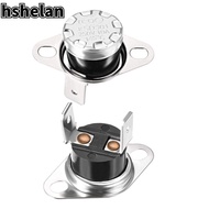 HSHELAN 2pcs Temperature Switch, 145°C/293°F KSD301 Thermostat, Durable N.C Adjust Sliver Snap Disc Temperature Controller