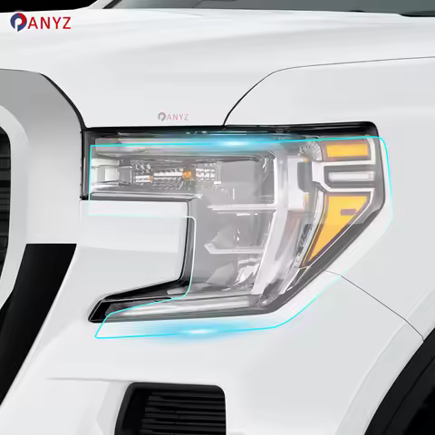 Pre Cut PPF Headlight Paint Protection Film for GMC Sierra AT4 DENALI SLT 2019-2021 8.5mil TPU Clear