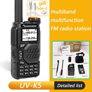 [Mian] 50-600MHz RX Walkie Talkie UV-K5 Quansheng VHFUHF 136-174MHz 400-470MHz RX TX TX ทั้ง DTMF VO
