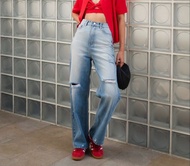 Wara Curved RIPPED wide jeans - 5 Colors