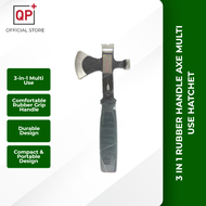 [CLEARANCE] 3 IN 1 RUBBER HANDLE CAMPING AXE MULTI USE HATCHET(CAMPING OUTDOOR) l KAPAK RINGGAN