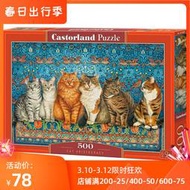 《限時下殺》有貨 波蘭Castorland 500片 益智有趣 成人進口拼圖 貓咪夥伴