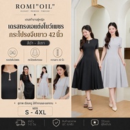 "Romi"Oil" K447 Gray Dress-K448 Black Dress (With Long Skirt Bow)