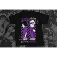 Men / / Japanese Anime Naruto Sasuke Uchiha T-Shirt (Black)