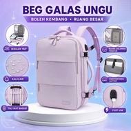 Ready Stock Expandable Waterproof Travel Backpack 40L Large Capacity 15.6" Laptop Bag Unisex Beg Gal