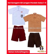 PUTIH MERAH NEWEST - Complete Red and White Scout Short Elementary School Uniforms for Boys for Grad