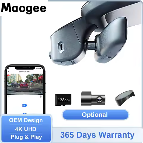 Car Camera for Audi A1/A3/A4/A5/A6/A7/A8/Q2/Q3/Q5/Q7/Q8/S/RS, 4K UHD Dashcam Driving DVR has WIFI