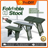 Foldable Stool with Cushion Portable Easy Carry Comfort Green Large Small Camping Picnic Outdoor Chair Bangku Memancing.