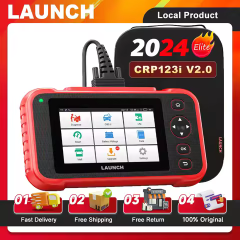 LAUNCH CRP123i V2.0 OBD2 Scanner 4 Systems Car Diagnostic Tool ABS Bleeding SAS Oil D.P.F 7 Reset Ca