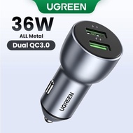 UGREEN USB Car Charger 24W/ 36W/50W/63W -  USB Charger Multi Ports Fast Car Charger Adapter