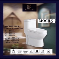 One Piece Water Closet Toilet Bowl-MWC7602