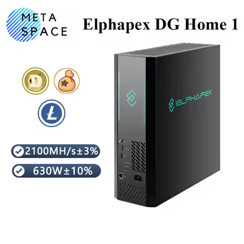 New Elphapex DG Home 1 Doge Miner 2100MH/S 630W Litecoin Dogecoin Miner 2.1G LTC+DOGE+Bells Miner DG