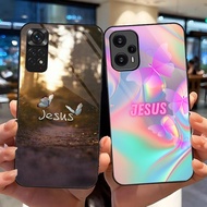 jesus butterfly 01 Glass Phone Case For Xiaomi Redmi Note 14 13 Pro Plus 12 4G 11 10 5G 9 Cover