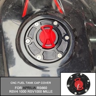 Motorcycle CNC Fuel tank cap cover for Aprilia RS660 RSV4 1000 RSV1000 Mille Shiver 750 RS125 RS250 