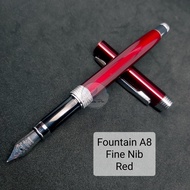 Fountain Pen Fine Nib A8 Fonten Pen Metal mata halus Menulus Indah Elegan Ekslusif Nib Iridium Point