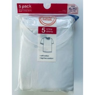 WN White T-shirt Size XL (14-16) (height 155-163 cm) - Pack of 5 - American product