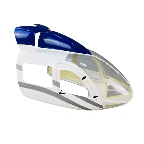 Roban 600 Size EC145 Fuselage Replacement RC Helicopter Spare Parts Nose Cover/Window/Tail/Landing G