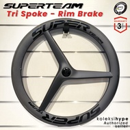SUPERTEAM TRI SPOKE RIM BRAKE FULL CARBON WHEELSET - DIRTHE SHOP