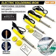 !!! SOLDERING IRON 220V-240V 40W 60W ELECTRIC SOLDERING IRON SOLDER / ROSIN FLUX & SOLDER WIRE