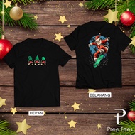 HOHOHO Santa Skate 1 Cotton Combed Christmas T-Shirt