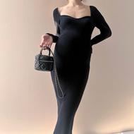 Wool maternity dress [maternity photography] [body dress for pregnant mothers]