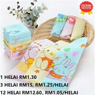 WIZKID Cartoon Handkerchief 25*25CM / Baby Handkerchief 25cmx25cm washcloth square 3 IN1 BORONG WHOL