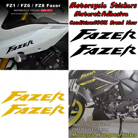 Motorcycle Sticker Waterproof Decal FZ1 Fazer For Yamaha FZ8 FZ6 Fazer S2 FZ1S FZ6S FZ8S Accessories