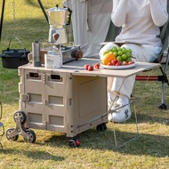 Taichung Production Foldable Camping Trolley Trailer Small Trolley Trolley Large Capacity with Table